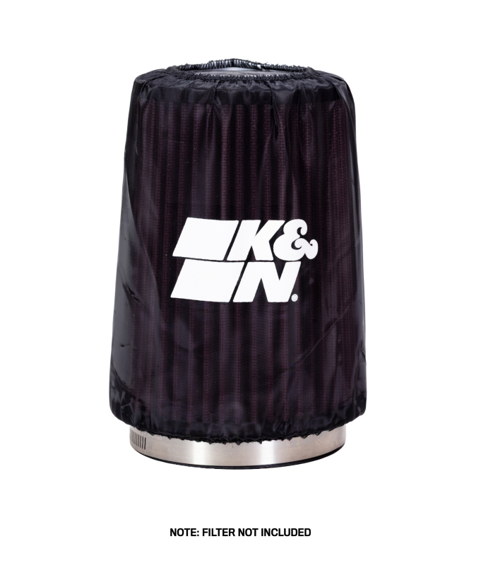 K&N Drycharger Air Filter Wrap Round Tapered Black 5.375in Base ID x 4.375in Top ID x 7 H