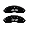 MGP Front set 2 Caliper Covers Engraved Front JEEP Black finish silver ch thumbnail 7