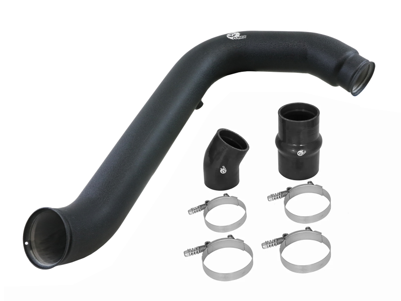 BladeRunner 3 IN Aluminum Hot Charge Pipe Black
