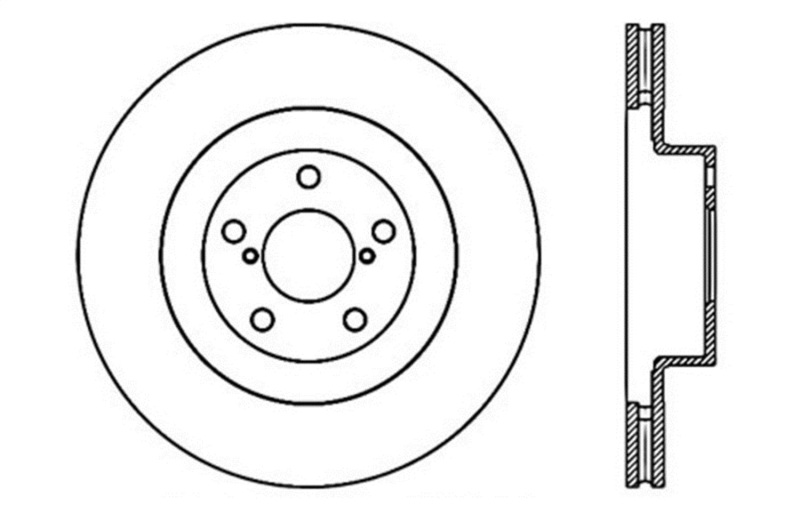 StopTech 02-10 WRX Drilled Right Front Rotor thumbnail 4