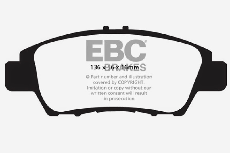 EBC S4 Brake Pad and Rotor Kit (1x ebcUSR850, 1x ebcDP32041C) thumbnail 8