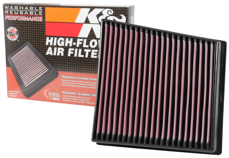 K&N 2017 Chevrolet Silverado 2500HD V8-6.6L DSL Replacement Drop In Air Filter thumbnail 7