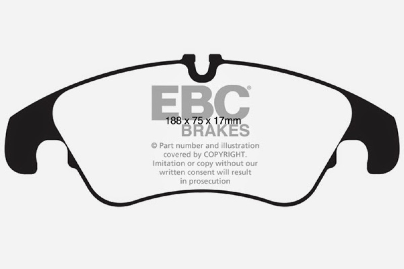 EBC 11 Audi A6 2.0 Turbo Greenstuff Front Brake Pads thumbnail 5