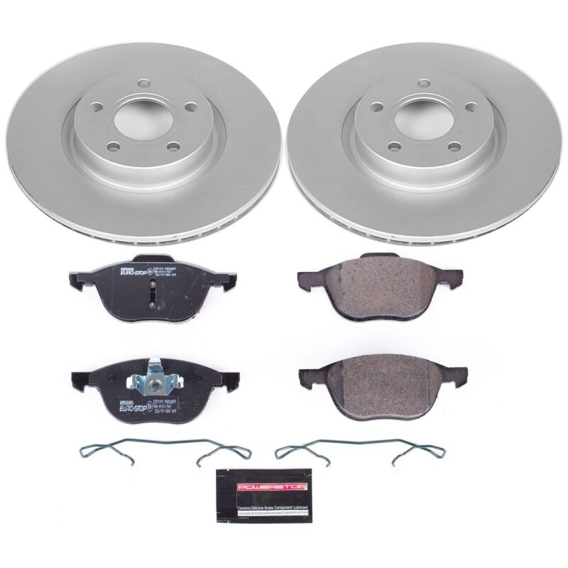 Power Stop 08-13 Volvo C30 Front & Rear Euro-Stop Brake Kit (1x psbESK4613, 1x psbESK4575) thumbnail 8