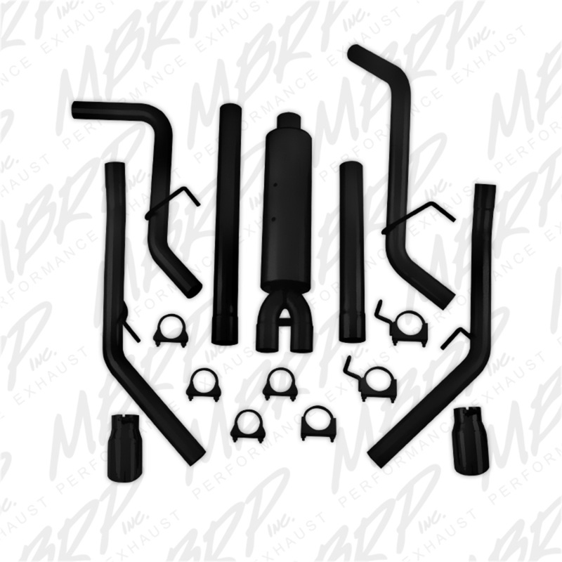 MBRP 09-14 Dodge Ram 1500 5.7L Cat-Back Dual Split Rear (Through Stock Bumper) AL - Black thumbnail 5