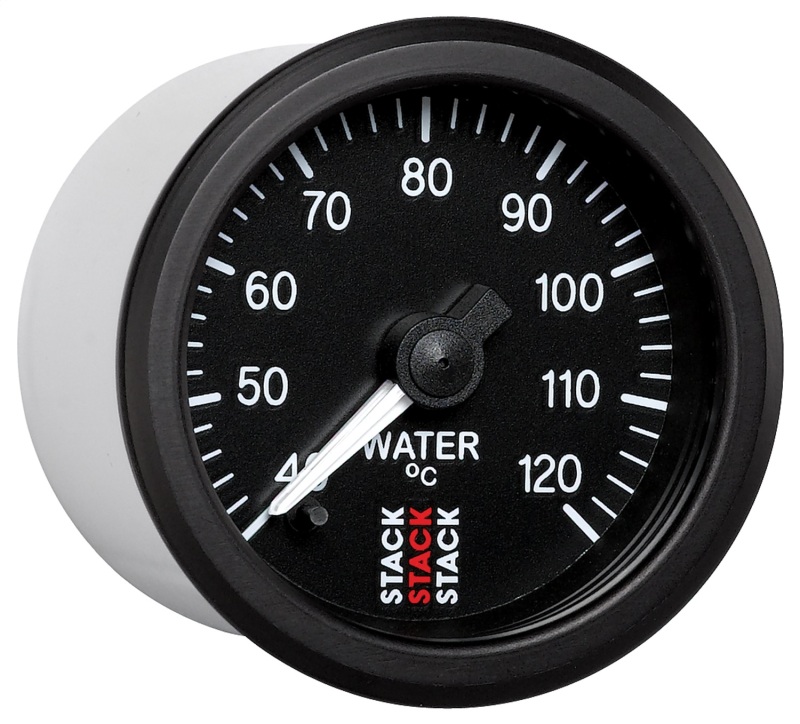 Autometer Stack 52mm 40-120 Deg C 1/8in NPTF Male Pro Stepper Motor Water Temp Gauge - Black thumbnail 5