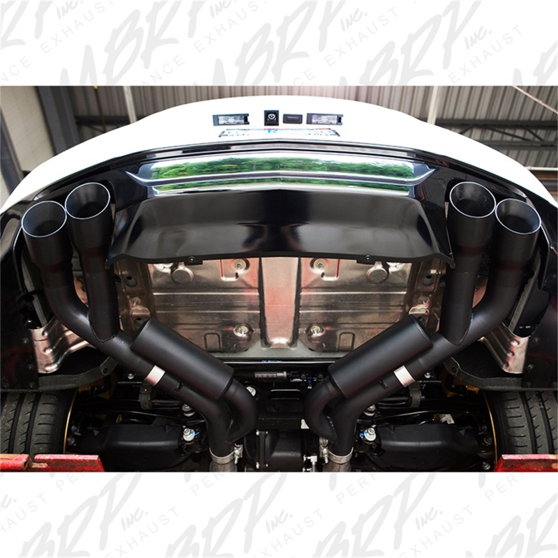 MBRP 16-19 Chevy Camaro V8 6.2L 6spd 3in Black Race Dual Axle Back w/ 4.5in Quad Dual Wall Tips thumbnail 5