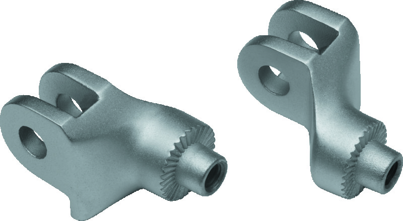 Kuryakyn Splined Front Peg Adapter Triimph Bonneville Silver #8904