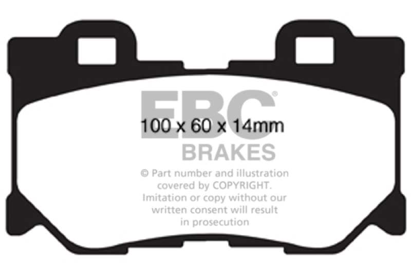 EBC 08-15 Infiniti G37 3.7 Bluestuff Rear Brake Pads thumbnail 4