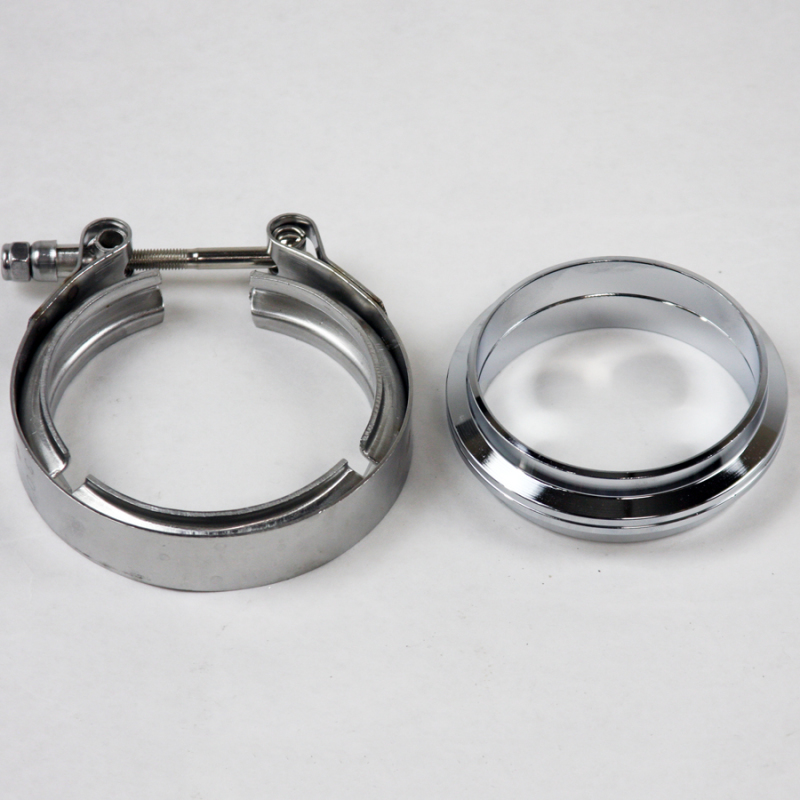 Granatelli 3.0in V-Band Mild Steel Flat Flanges w/Clamp thumbnail 2