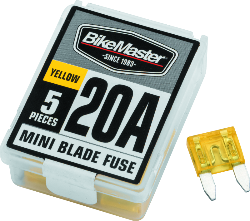 BikeMaster 5Piece 20A Replacement Mini Blade Fuse thumbnail 3
