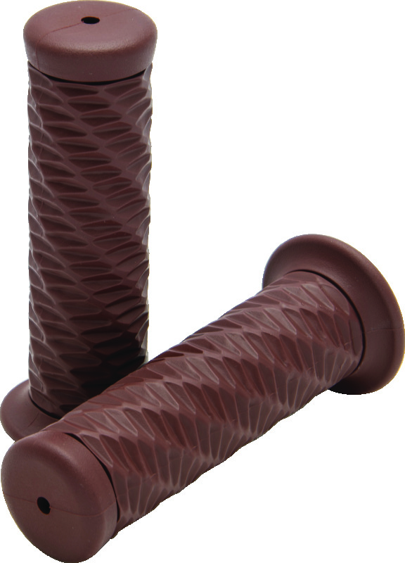 Bikers Choice 1 Inch Brown Spiral Grip