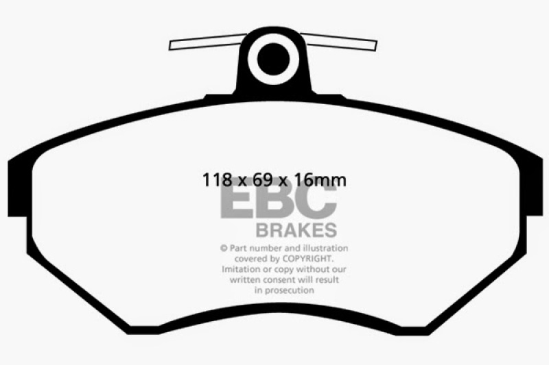 EBC S9 Brake Pad and Rotor Kit (1x ebcDP41112R, 1x ebcUSR819) thumbnail 9