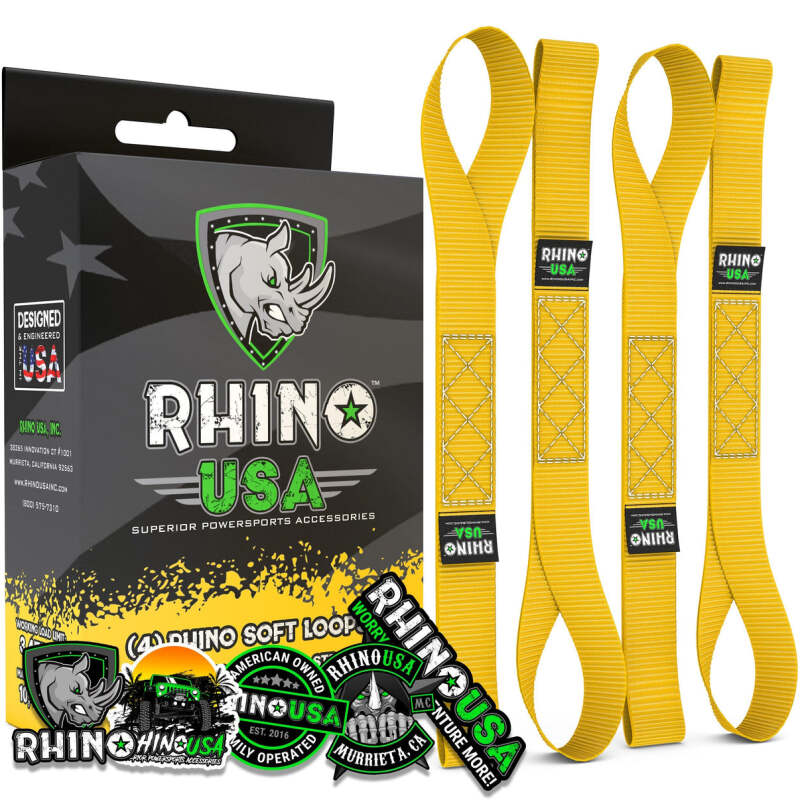 Rhino USA Soft Loops Motorcycle Tie-Down Set 4-Pack Yellow
Tie Strap