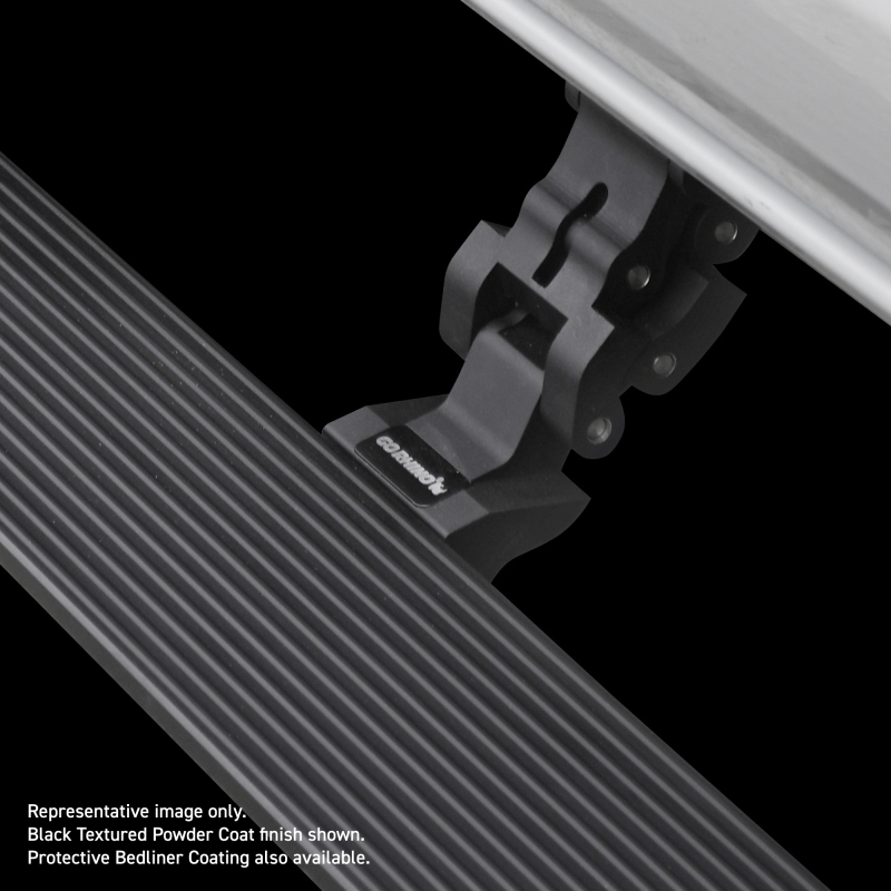 Go Rhino 19-24 Ram 1500 Quad Cab 4dr E1 Electric Running Board Kit (No Drill) - Bedliner Coating thumbnail 6