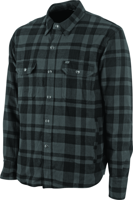 Speed and Strength Black 9 2.0 Moto Shirt Grey - 2XL thumbnail 4