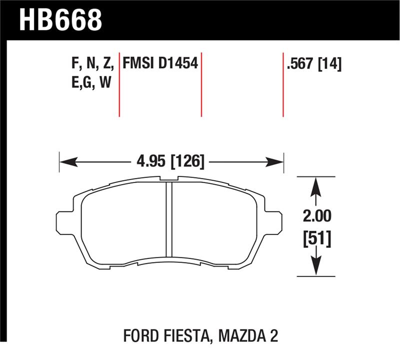 HAWK HPS Brake Pad Sets