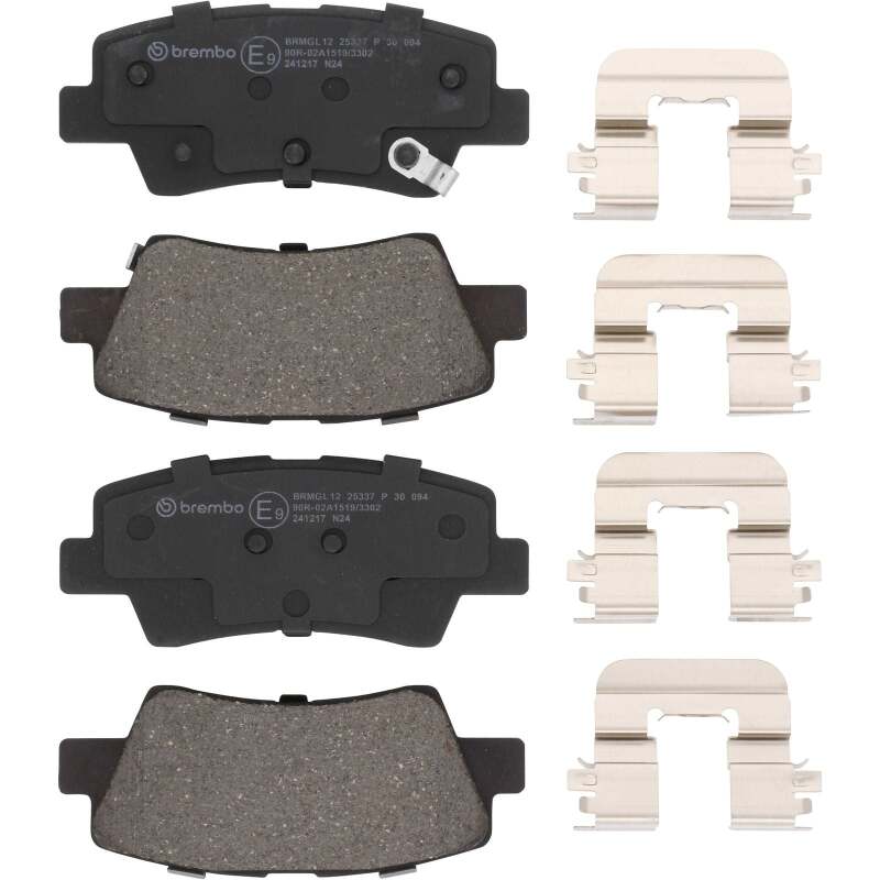 Brembo OE 2017 Hyundai Elantra/18-22 Ioniq/18-19 Sonata/16-17 Veloster Low-Met Brake Pad - Rear thumbnail 2