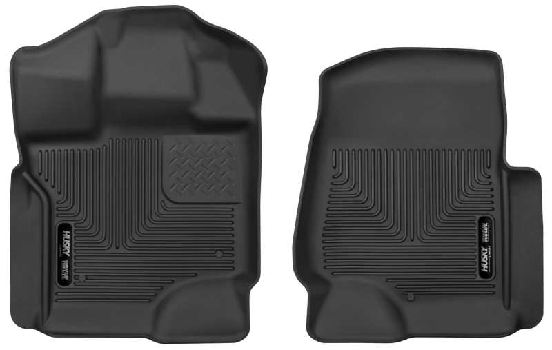 Husky Liners 15-17 Ford F-250 Super Duty Crew Cab X-Act Contour Black Front Floor Liners thumbnail 5