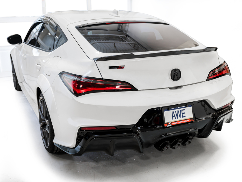 AWE Tuning 2024 Acura Integra Type S DE5 FWD Track Edition Exhaust w/ Triple Diamond Black Tips thumbnail 6