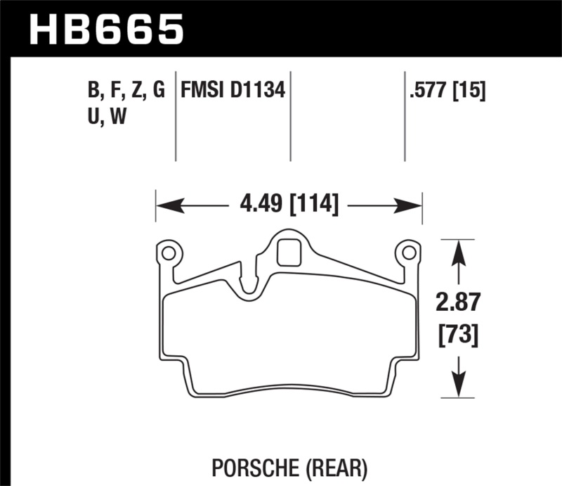 Hawk 05-16 Porsche Boxster / 07-14 Porsche Cayman DTC-70 Race Rear Brake Pads thumbnail 8