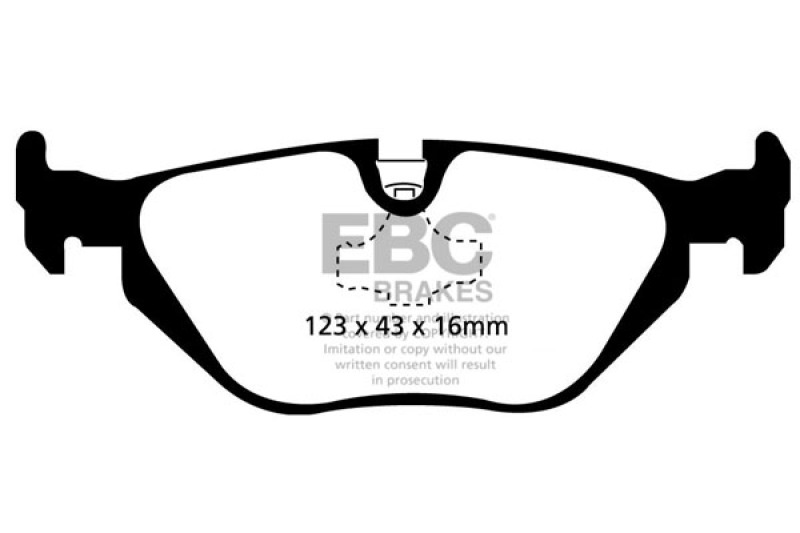 EBC 96-98 BMW Z3 1.9 Greenstuff Rear Brake Pads thumbnail 3