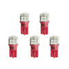 Autometer Red LED Replacement T3 Wedge Bulb Kit - Pack of 5 thumbnail 4