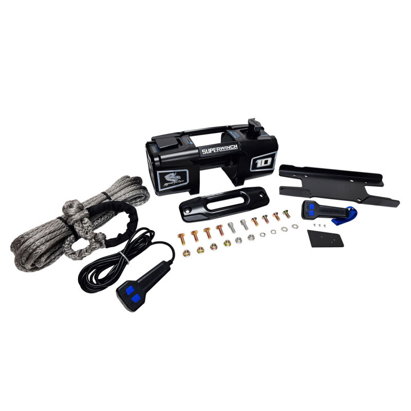 Superwinch Winches 1155401 10,000 lbs., 12VDC, 3/8 in x 54 ft. Synthetic rope with soft shackle, ergo handheld remote control, wireless remote, 1.9HP Permanent Magnet Motor with thumbnail 9