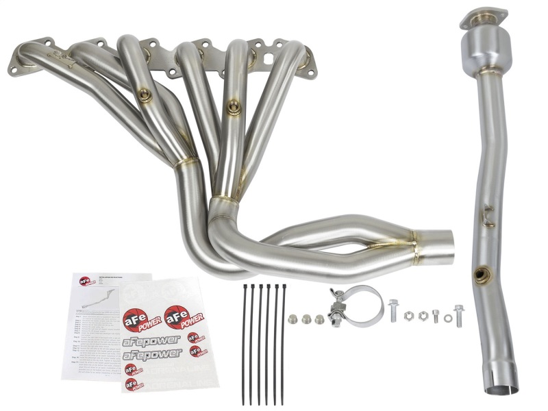 aFe Power Twisted Steel Long Tube Header & Connection Pipes (Street Series) 01-16 Nissan Patrol thumbnail 4