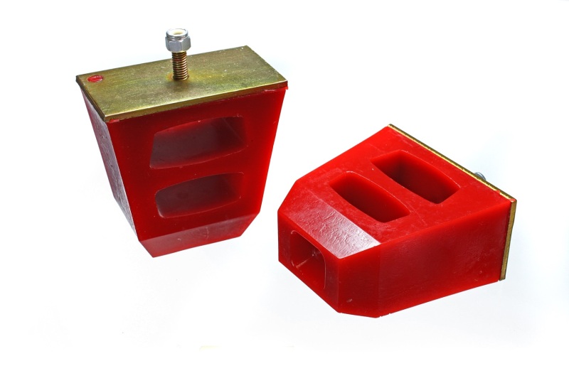 Energy Suspension Universal 4.5in Tall x 4.5in Long x 2.5in Wide Red Bump Stops (2 per set) thumbnail 3