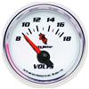 Autometer C2 2-1/16in Electric 18V Voltmeter Gauge thumbnail 6