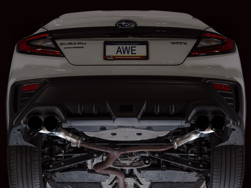 AWE Tuning 22-25 Subaru VB WRX Track Edition Axle-Back Exhaust - Diamond Black Tips