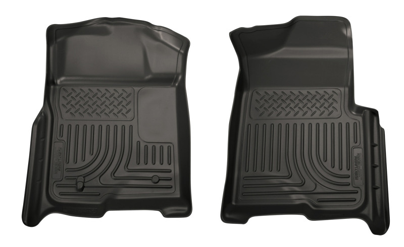 Husky Liners 08-10 Ford SuperDuty Regular/Super/Crew Cab WeatherBeater Black Floor Liners thumbnail 7