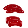 MGP 4 Caliper Covers Engraved Front & Rear Crossfire Red finish silver ch thumbnail 8
