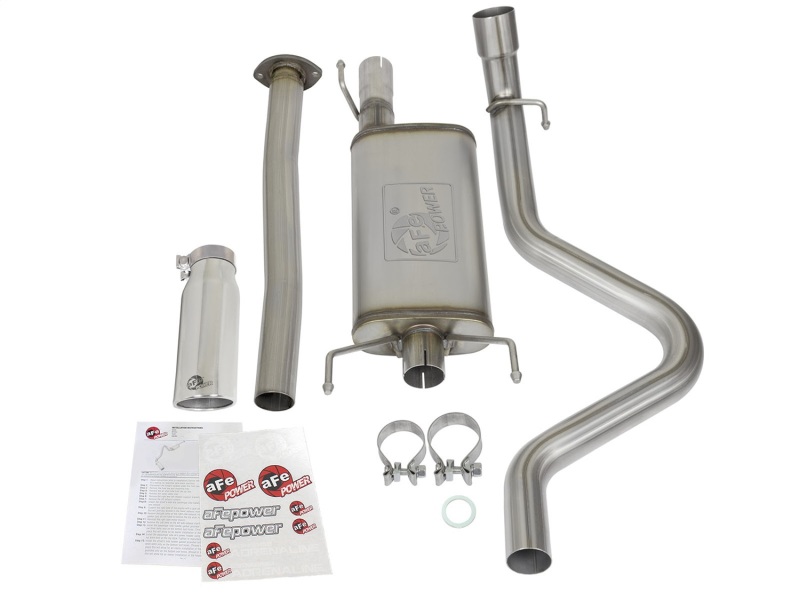 aFe MACH Force XP Cat-Back Stainless Steel Exhaust Syst w/Polished Tip Toyota Tacoma 05-12 L4-2.7L thumbnail 4