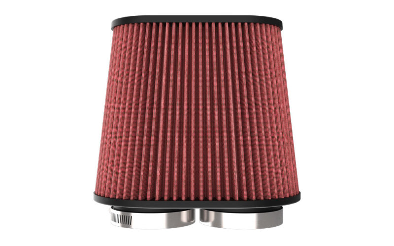 K&N Universal Clamp-On Air Filter 3in Dual Flange 9in x 6in Base 7.5in x 3.688in Top 7.5in Height thumbnail 2