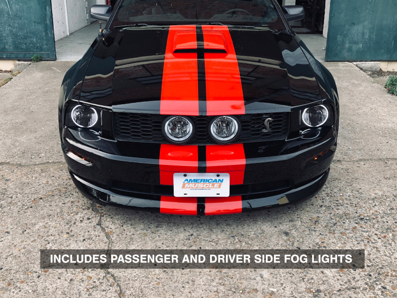 Raxiom 05-12 Ford Mustang GT LED Halo Fog Lights (Smoked) thumbnail 4