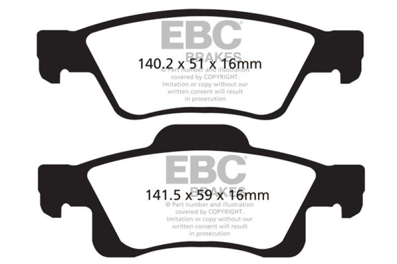 EBC Brakes Bluestuff Street and Track Day Brake Pads thumbnail 3