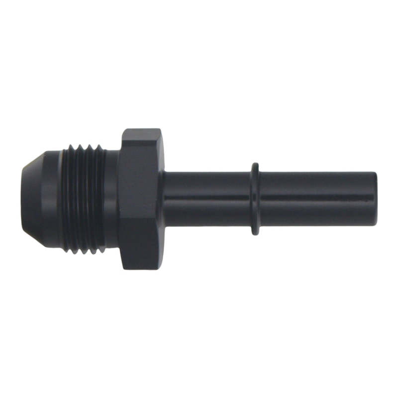 DeatschWerks 8AN Male Flare to 3/8in Male EFI Quick Connect Adapter - Anodized Matte Black thumbnail 2
