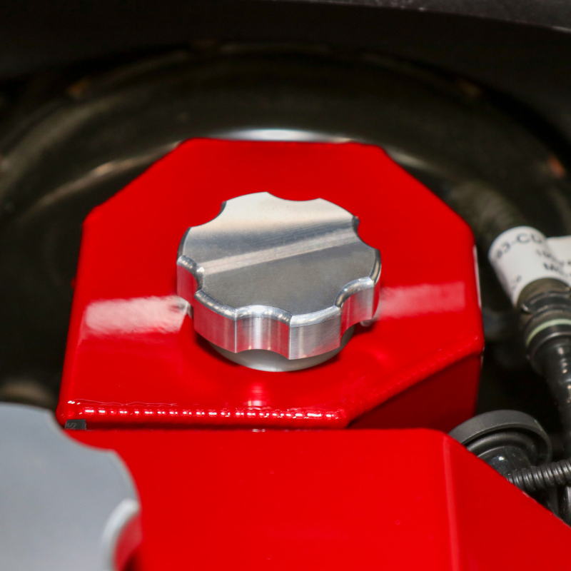 Wehrli 17-25 Ford Super Duty 6.7L Power Stroke Billet Brake Reservoir Cap - Clear Anodized thumbnail 3