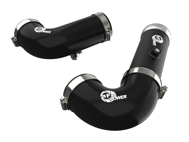 BladeRunner 3 IN & 3-1/2 IN Aluminum Hot and Cold Charge Pipe Kit Black