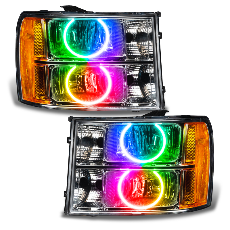 Oracle 07-13 GMC Sierra SMD HL - Round Ring Design - ColorSHIFT w/o Controller thumbnail 3