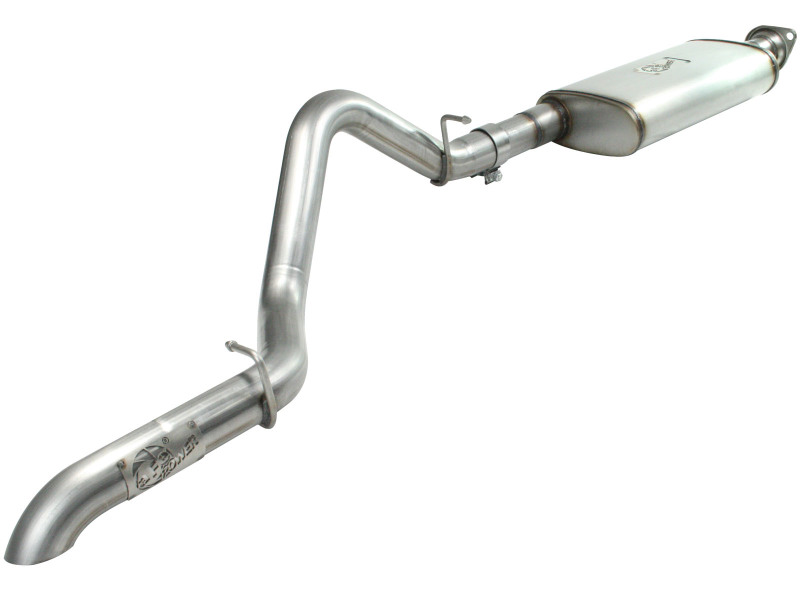 aFe MACH Force XP Exhaust Cat-Back SS-409 04-06 Jeep Wrangler TJ Unl L6 4.0L 2.5in Off-Road No Tip thumbnail 2