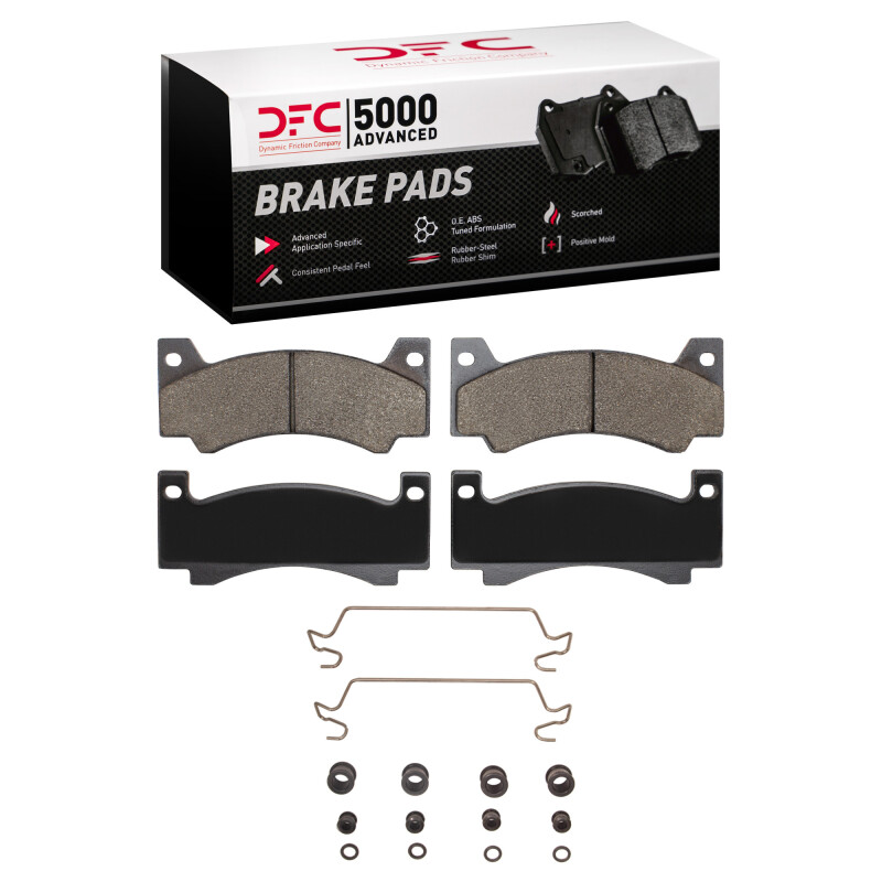DFC 5000 Advanced Pads - Semi-Metallic and Hardware Kit