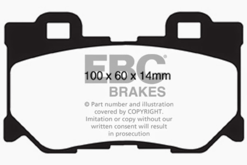 EBC 08-15 Infiniti G37 3.7 Bluestuff Rear Brake Pads thumbnail 6