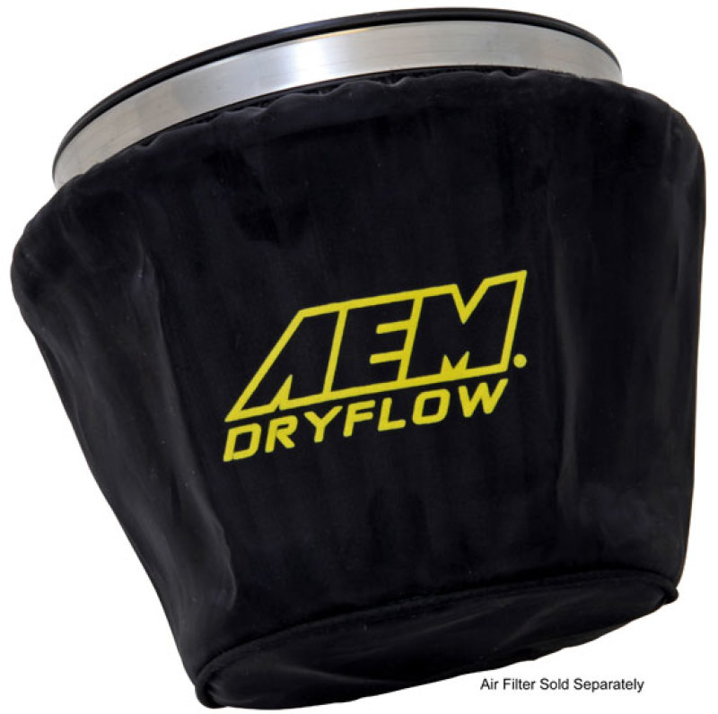 AEM Air Filter Wrap Black 7.5in Length x 5in Width x 5in Height thumbnail 3