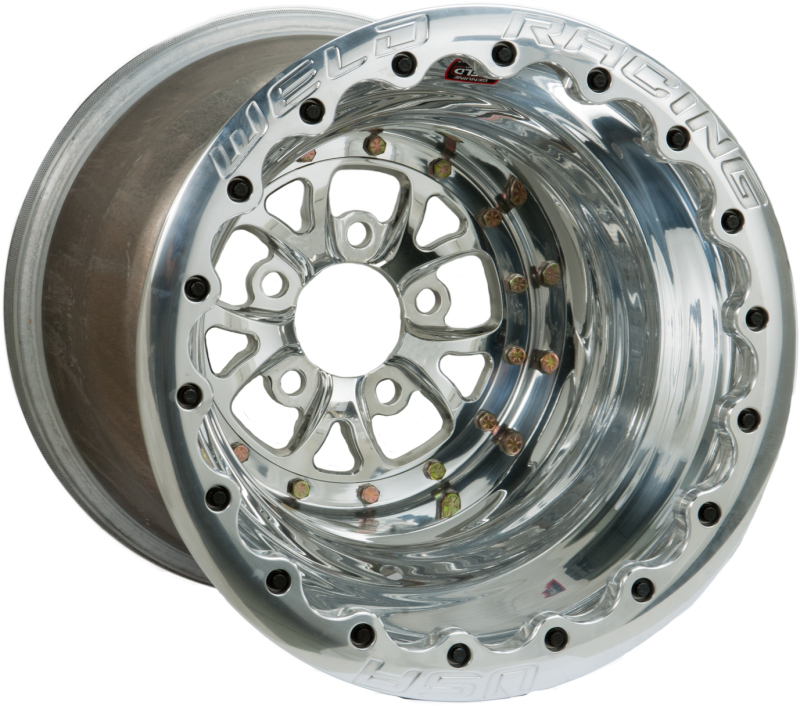 16x16 Polished V-Series 5X5 Bolt Pattern 5 Backspace - Ultralite Pol DBL