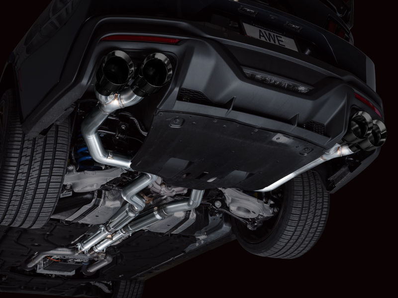 AWE 2024 Ford Mustang Dark Horse S650 RWD Track Edition Cat-Back Exhaust w/ Quad Diamond Black Tips thumbnail 6