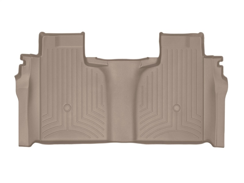 WeatherTech 2019+ Chevrolet Silverado 1500 Crew Cab (1st Row Bucket Seats) Rear FloorLiner - Tan