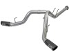 aFe Large Bore-HD 4in 409 Stainless Steel DPF-Back Exhaust w/Black Tip 2017 Ford Diesel V8 6.7L (td) thumbnail 3